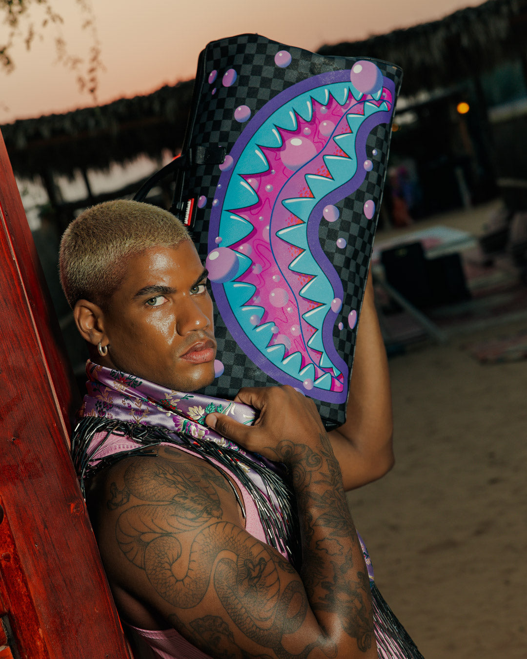 PURPLE SLIME SHARK DUFFLE